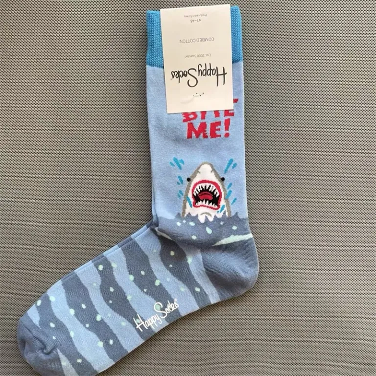 جوراب رنگی HappySocks مردانه طرح کارتونی فانتزی اینستاگرامی ساق‌متوسط بیرونی خیابانی