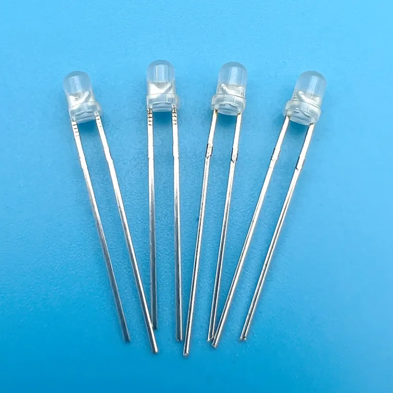 F3/5mmال‌ای‌دی نشانگر شفاف و مه‌ای قرمز، سبز معمولی، قرمز-آبی، قرمز-سبز زمردی بدون قطبیت، دو پایه دو رنگ دوطرفه