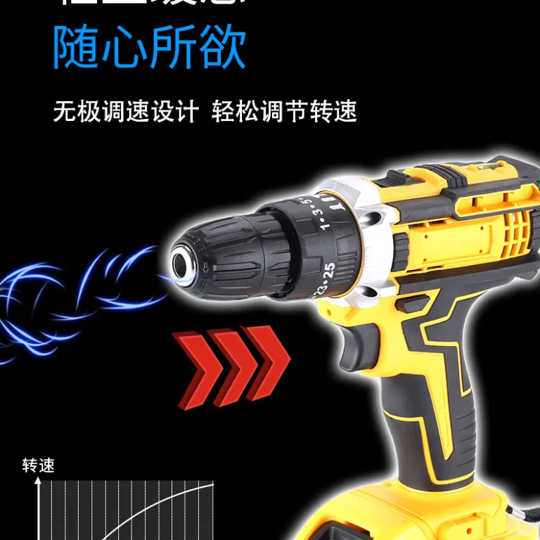 21v دریل شارژی چندکاره پرقدرت ضربه‌ای مناسب صادرات و مصارف خانگی