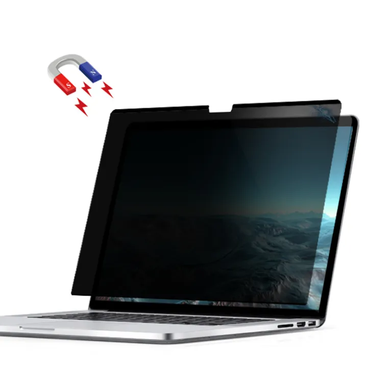 محافظ صفحه مغناطیسی ضد جاسوسی مناسب MacBook13 اینچ 14pro قابل جدا شدن وضوح بالا ضد انعکاس عمده کارخانه منبع کراس بوردر