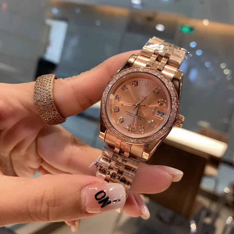 ساعت زنانه رولکس اویستر پرپچوال دیت جاست 31MM کوارتز سوئیسی سری دیت جاست سبز زیتونی