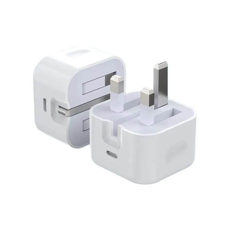 شارژر اپل با دوشاخه بریتانیا 20W مناسب گوشی اپل، شارژر موبایل 20Wiphone