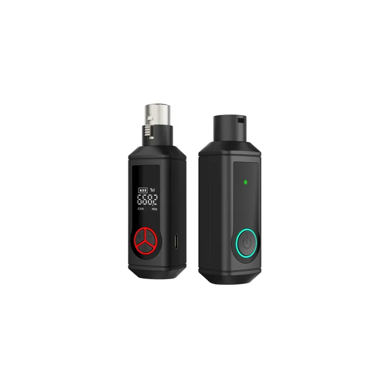 سیستم فرستنده و گیرنده صوتی بی‌سیم UHF، تبدیل میکروفون داینامیک XLR سیمی به بی‌سیم، سازگار با انواع میکروفون