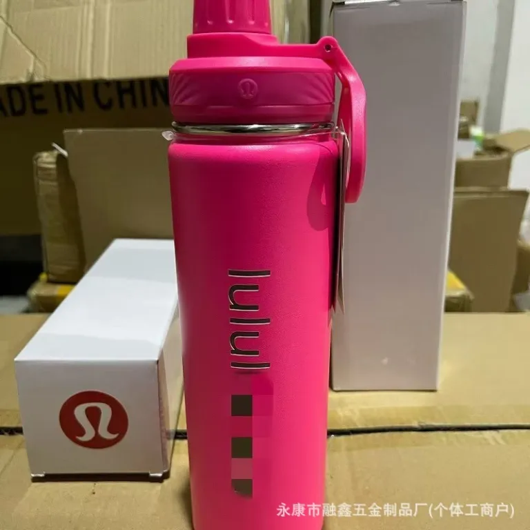 بطری آب ورزشی BacktoLife مشابه lululemon 710ml قمقمه سفری و یوگا