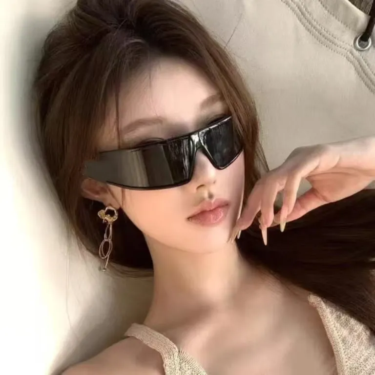 عینک آفتابی هدبند CD 2025 مدل جدید آینده‌نگرانه زنانه ضد اشعه ماوراء بنفش UV400 عینک محافظ چشم