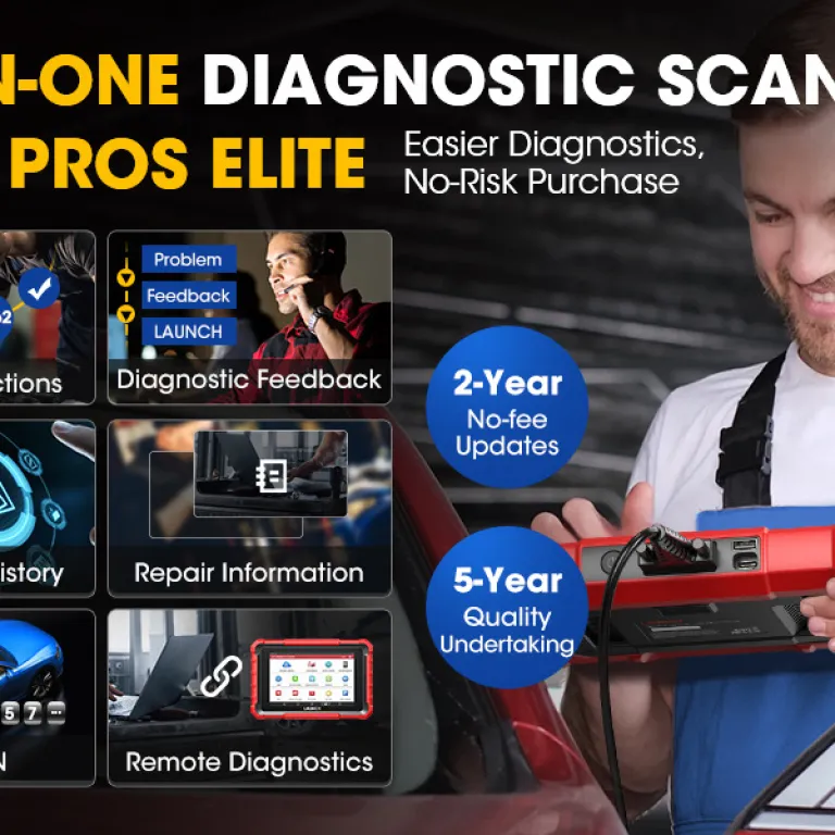 LAUNCH X431 PROS ELITE دستگاه عیب‌یاب کامل TSGUN+XPROG3 تطبیق کلید ECU