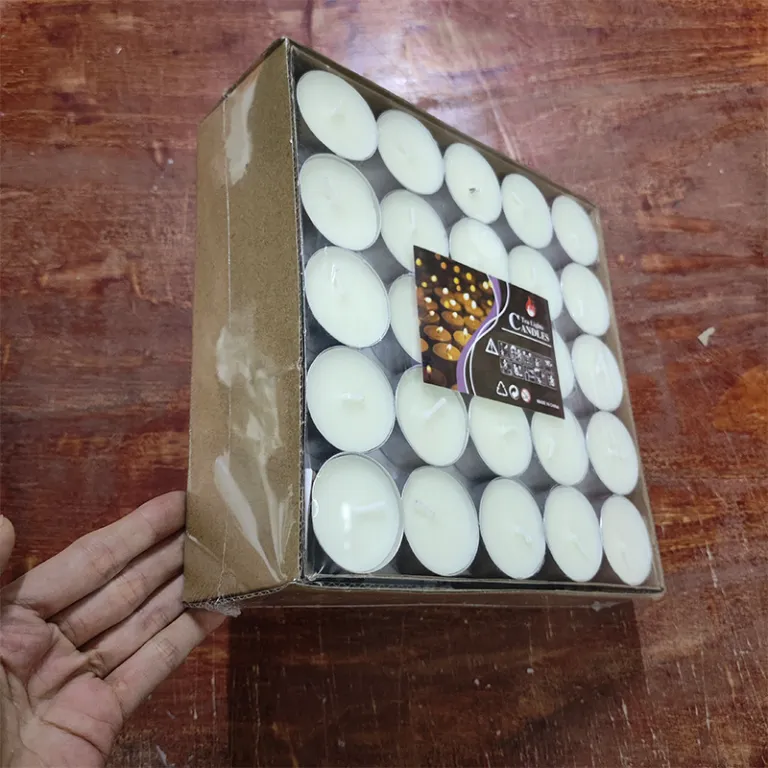 100 بسته 4 ساعته شمع بدون دود برای گرم کردن چای پارافینی مناسب تولد و ابراز عشق گرد 50 عددی عمده
