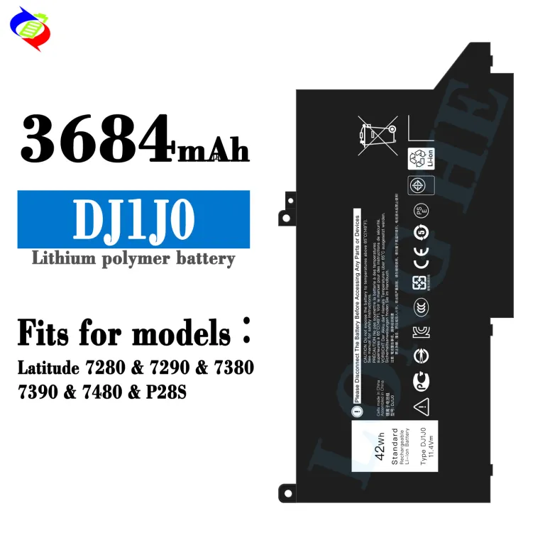 باتری لپ‌تاپ Dell Latitude DJ1J0 7280 7290 7380 7390 7480 عمده