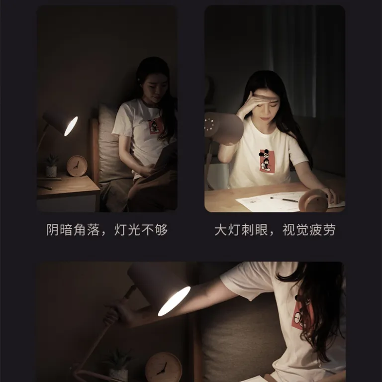 چراغ مطالعه رومیزی گیره‌دار شارژی USB قابل استفاده برای Baseus YuanYue مخصوص اتاق خواب و کودکان