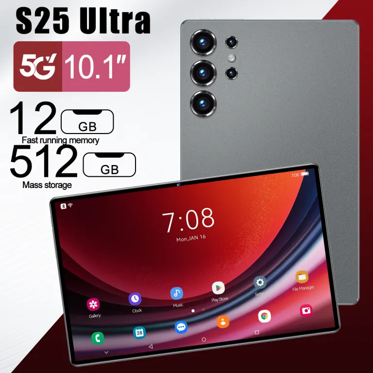 S25 تبلت Ultra 5G سیمکارتخور با پشتیبانی از تمام شبکهها، دانلود اپلیکیشن از گوگلپلی، تماس تصویری و دوربین عکاسی