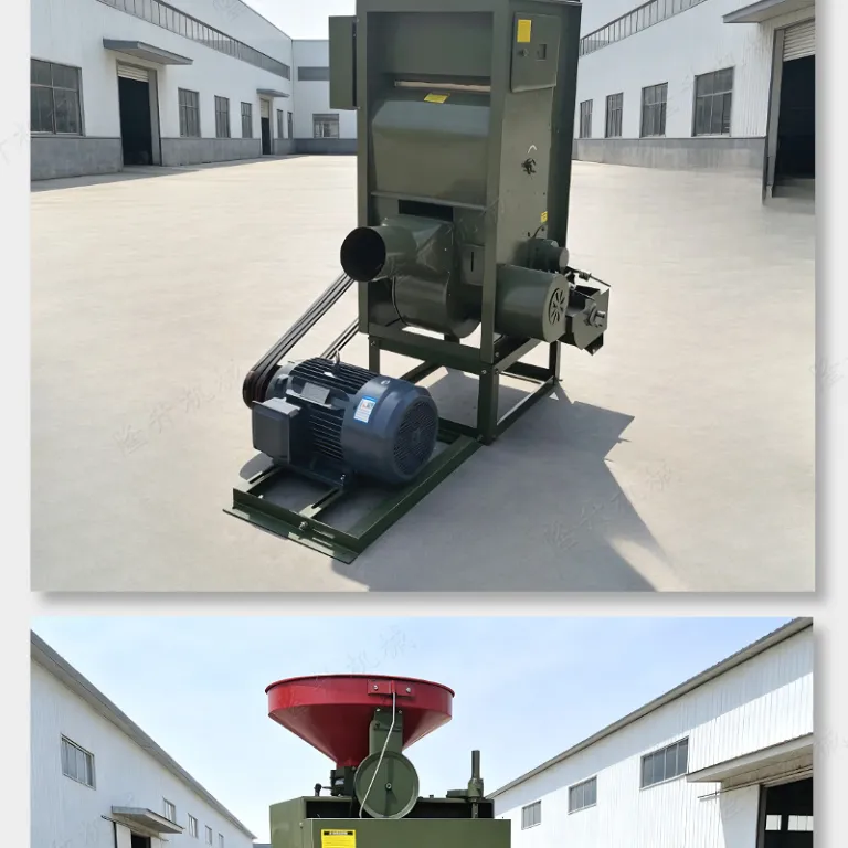 دستگاه ترکیبی پوست‌کن و سفیدکن برنج SB-10D/SB-30D با موتور دیزلی و برقی، دو کانال باد