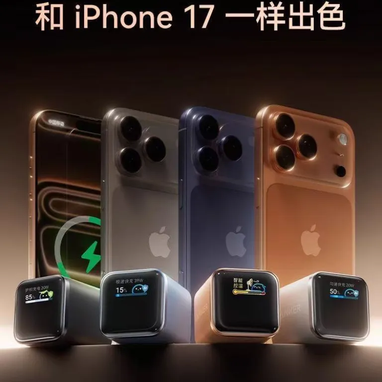 شارژر سریع Anker برای اپل PD45W مشکی، سر شارژ iPhone17/16 برای گوشی