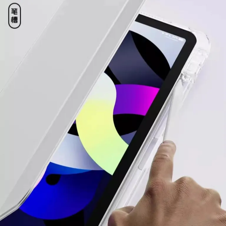 کیف محافظ ضد ضربه Air8 تبلت 13 اینچ مدل Pro2022 سری iPad با جای قلم 12 و پایه سه‌تکه
