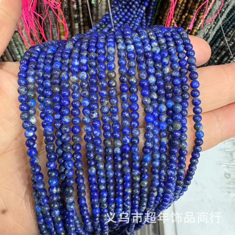 2mm3mm4mm مهره‌های گرد کوچک سنگ طبیعی، لوازم جانبی زیورآلات، آمیتیست، آونتورین سبز، تورمالین، مهره‌های DIY عمده