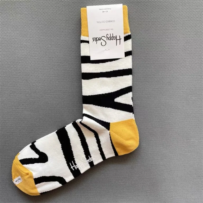 جوراب رنگی HappySocks مردانه طرح کارتونی فانتزی اینستاگرامی ساق‌متوسط بیرونی خیابانی