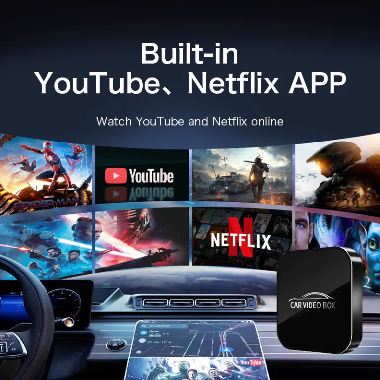 جعبه CarPlay مخصوص کراس‌بردر، تبدیل باسیم به بی‌سیم، جعبه اتصال اندروید خودرو، جعبه ویدیویی با بدنه آلیاژی
