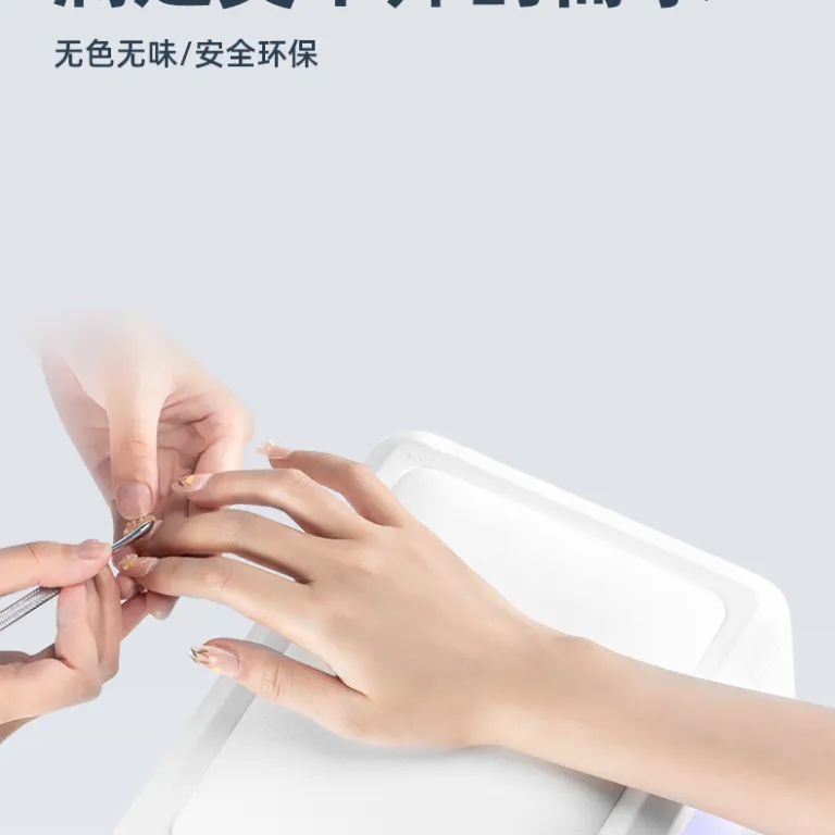 چراغ UV پرقدرت خشک‌کن سریع لاک ژل دو دست با طراحی یک‌خطی و قابل حمل