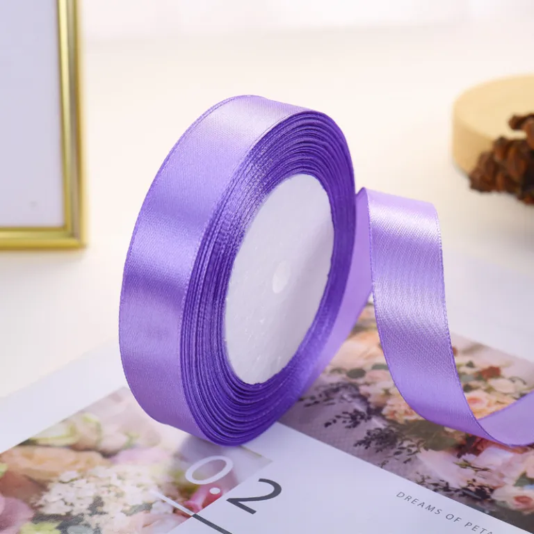 فروش مستقیم کارخانه روبان ساتن کیک 2cm سانتی‌متر، روبان بسته‌بندی هدیه، روبان تزئینی پلی‌استر برای مراسم عروسی، فروش عمده روبان رنگی