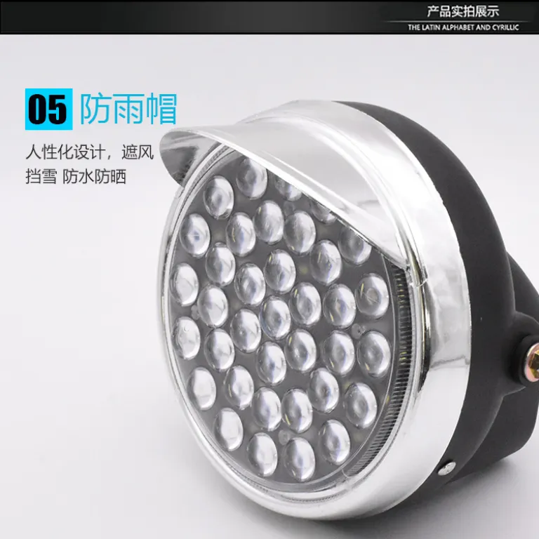 چراغ جلو LED فوق‌روشن گرد 12v-80V برای موتورسیکلت و سه‌چرخه برقی