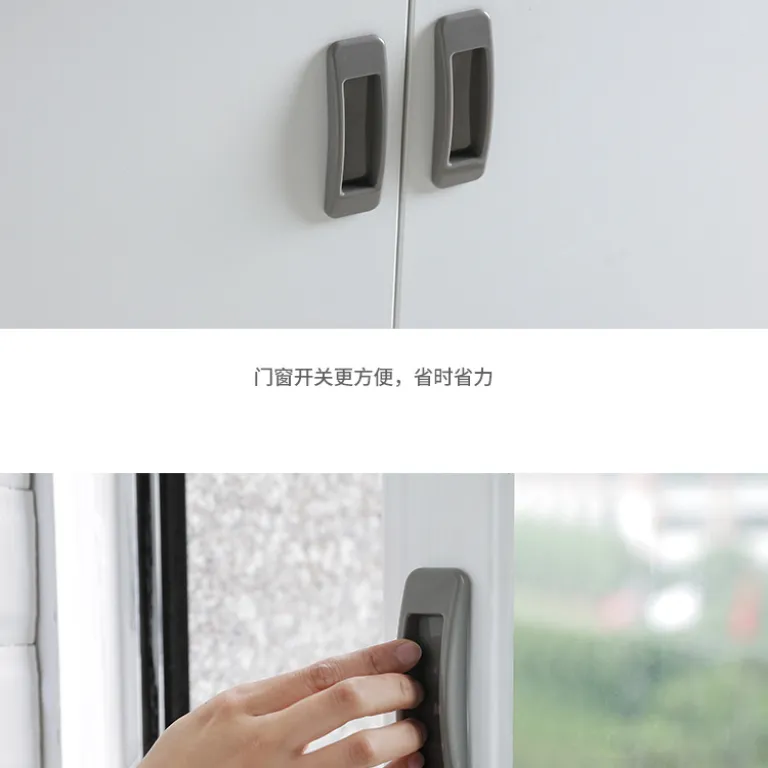 دستگیره کمکی چسبی مستطیلی درب و پنجره، دستگیره چندکاره یخچال و کابینت، پرفروش Wish و آمازون