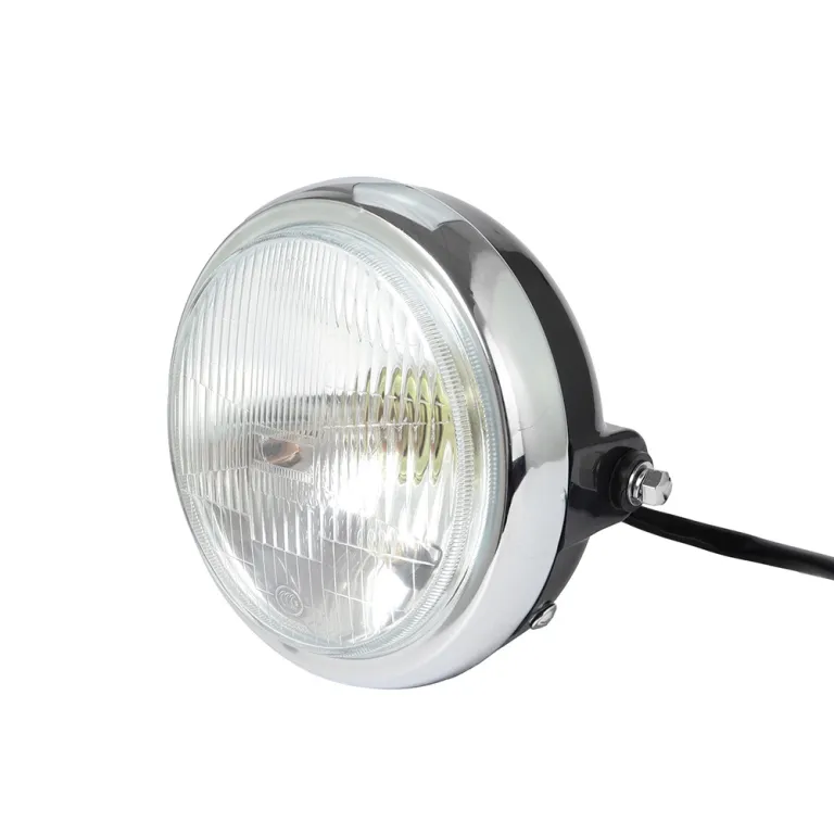 چراغ جلوی موتورسیکلت 7 اینچی اصلاحشده گرد مناسب برای هائولو بابا لینگ جیو مو EN125-2F-3A مجموعه چراغ جلو