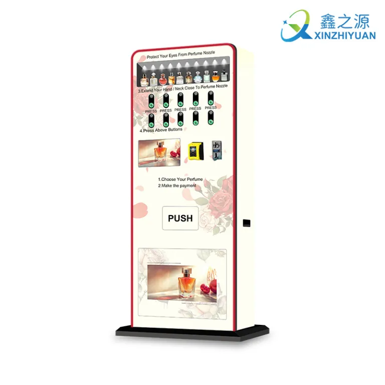 دستگاه فروش خودکار عطر و لوازم آرایشی رومیزی 24 ساعته بدون نیاز به اپراتور، دستگاه عطرپاش ایستاده هوشمند کوچک
