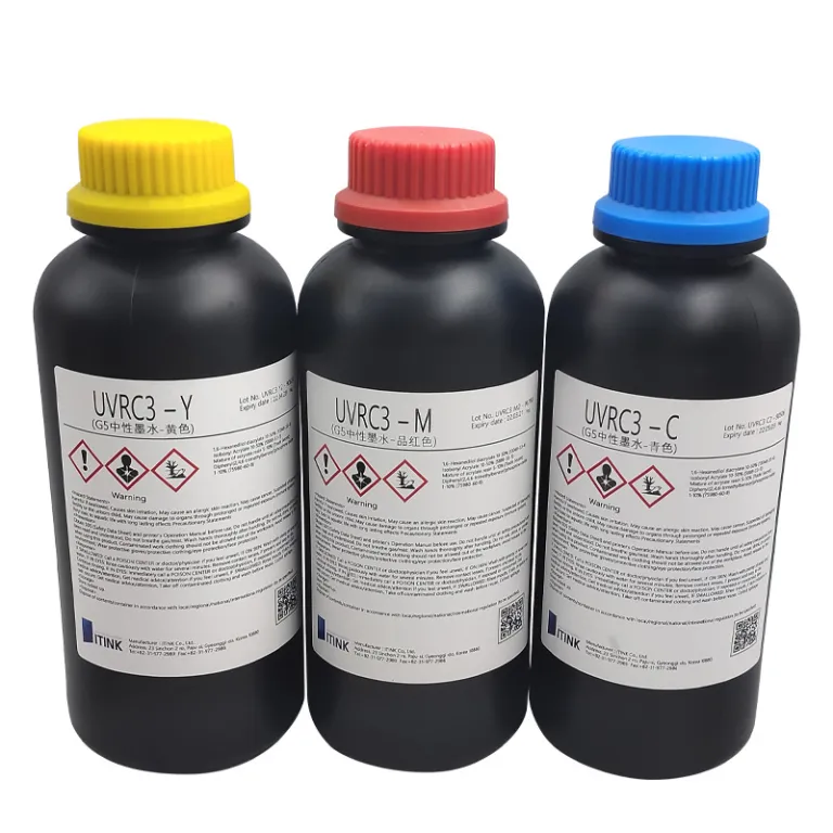 جوهر UV، جوهر IT، خنثی، سخت و نرم، مناسب برای پرینترهای تخت ریکو G5، کونیکا، سیکو و غیره