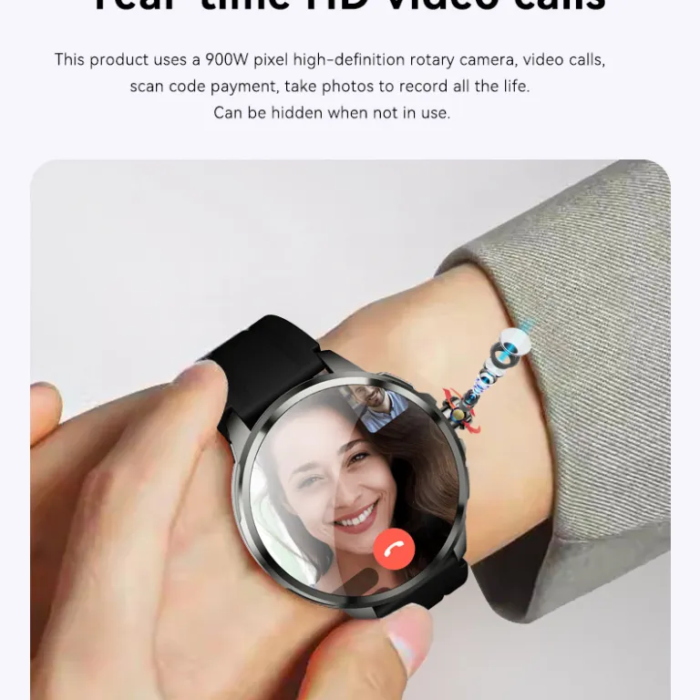 ساعت هوشمند بین‌المللی H99 با صفحه گرد و سیمکارت 1.95 اینچ صفحه AMOLED 5G تماس تصویری smart watch