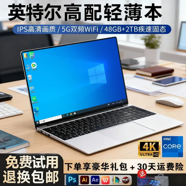 لپ‌تاپ 15.6 اینچی Core i7 با طراحی N5095 برای کار، سرگرمی و بازی
