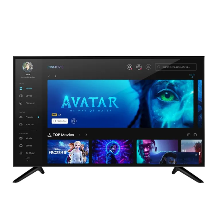 تلویزیون ضد انفجار 85/75/100 اینچ نمایشگر HD شبکه LCD هتل خانگی صادراتی