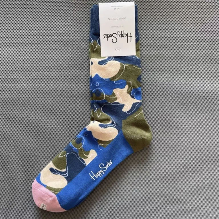 جوراب رنگی HappySocks مردانه طرح کارتونی فانتزی اینستاگرامی ساق‌متوسط بیرونی خیابانی