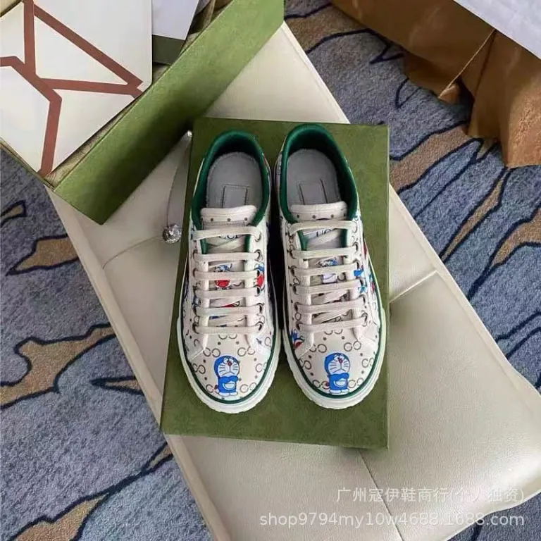 G1977 کفش کتانی طرحدار زنانه 2023 مدل بهاره نازک با گلدوزی وینتیج، مناسب برای زوجها، تخت و راحتی، اسپرت