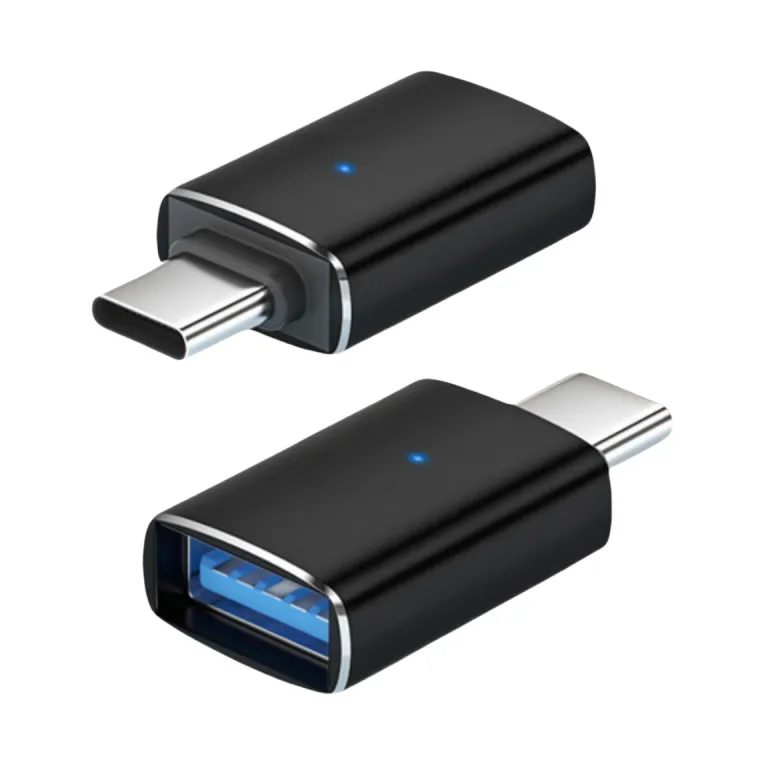 مبدل تایپ سی OTG برای گوشی، فلش مموری و کارت خوان با نشانگر LED usb3.05g