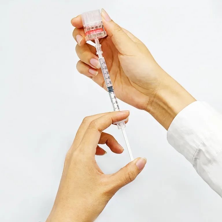 1ml/0.5ml سرنگ تزریق یکبارمصرف دستی، سرنگ تغذیه، سرنگ انسولین با سوزن ثابت