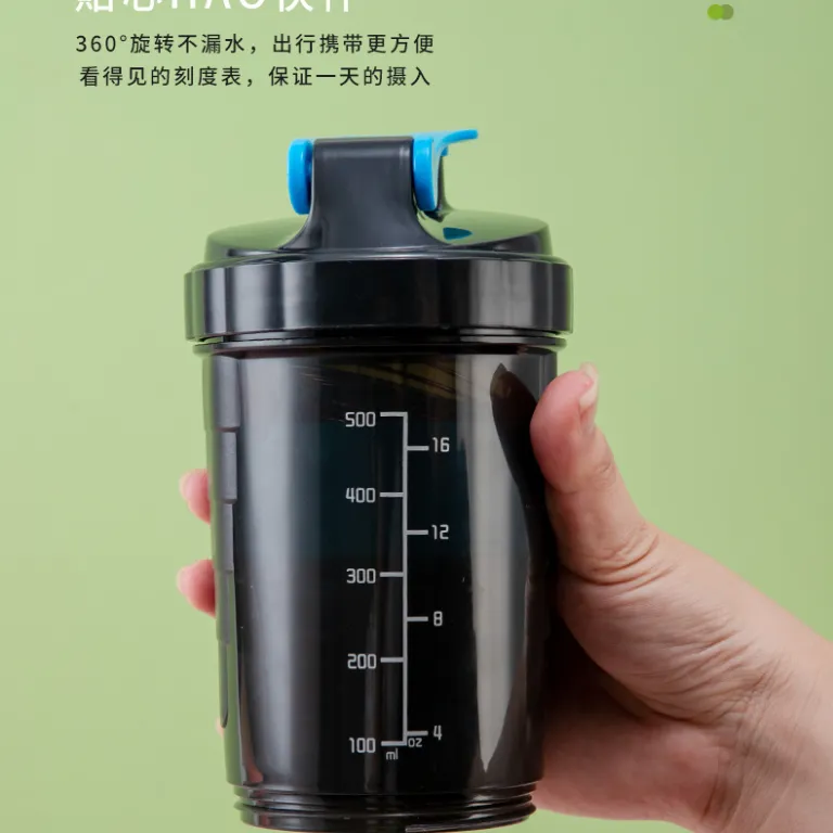 عرضه مستقیم کارخانه، شیکر طرح تار عنکبوت 500ml، مدل جدید بطری ورزشی سه‌لایه با فنر، قمقمه بدنسازی