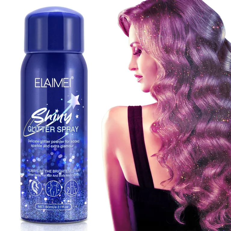 اسپری براق ELAIMEI 60ml برای مهمانی و درخشش سراسری بدن