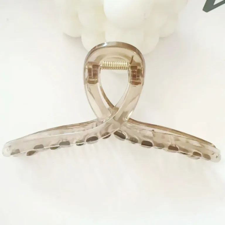 گیره موی کوسه‌ای 13cm سایز بزرگ اکریلیک زنانه پشت سری DIY مواد اولیه پایه برای موهای پرپشت