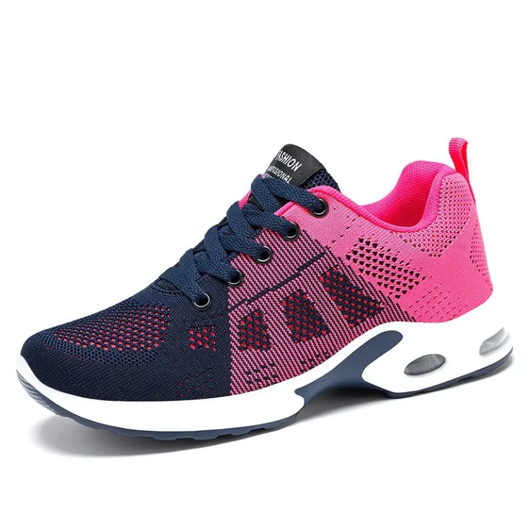کفش ورزشی زنانه بهاره کراسبوردر سایز بزرگ زیره نرم کفش دویدن کفش هوا shoes کفش توری راحتی