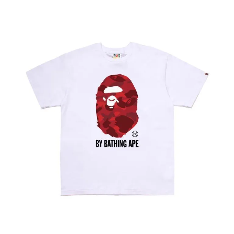 تی‌شرت BAPE تابستانی طرح سر میمون استتاری مردانه و زنانه استایل ژاپنی موجودی عمده