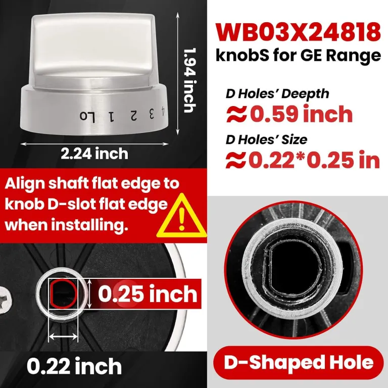دسته کنترل شیر گاز WB03X24818، سازگار با اجاق گاز GE