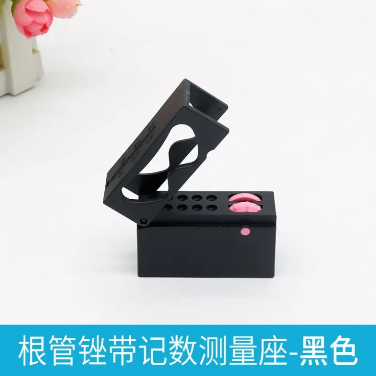 پایه اندازه‌گیری شمارش‌دار 10 سوراخه برای فایل روتاری دندانپزشکی S030A پلاستیکی با مخروطی بزرگ، پایه چرخان شمارنده برای گشاد کردن کانال