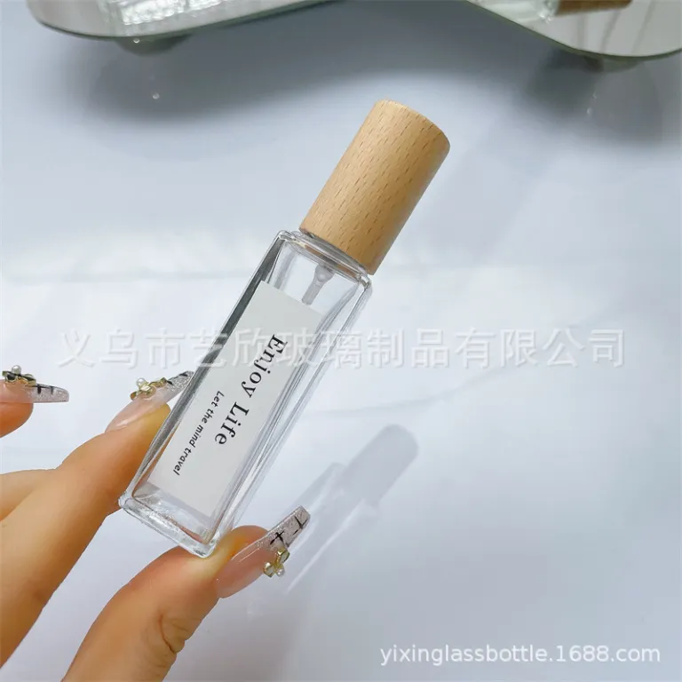 شیشه تقسیم عطر با درب چوبی خالی شیشهای 10ml لوکس مسافرتی قابل حمل 5ml شیشه اسپری نمونه شیشه عطر