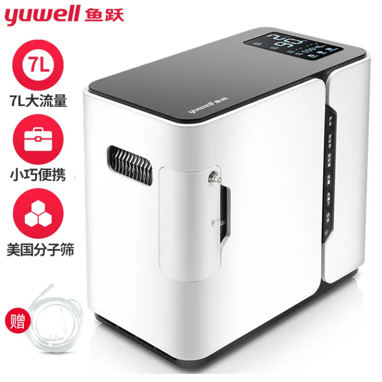دستگاه اکسیژن‌ساز یویوئه YU300 خانگی 1 لیتری برای سالمندان 1L دستگاه اکسیژن 1-7L با قابلیت تنظیم