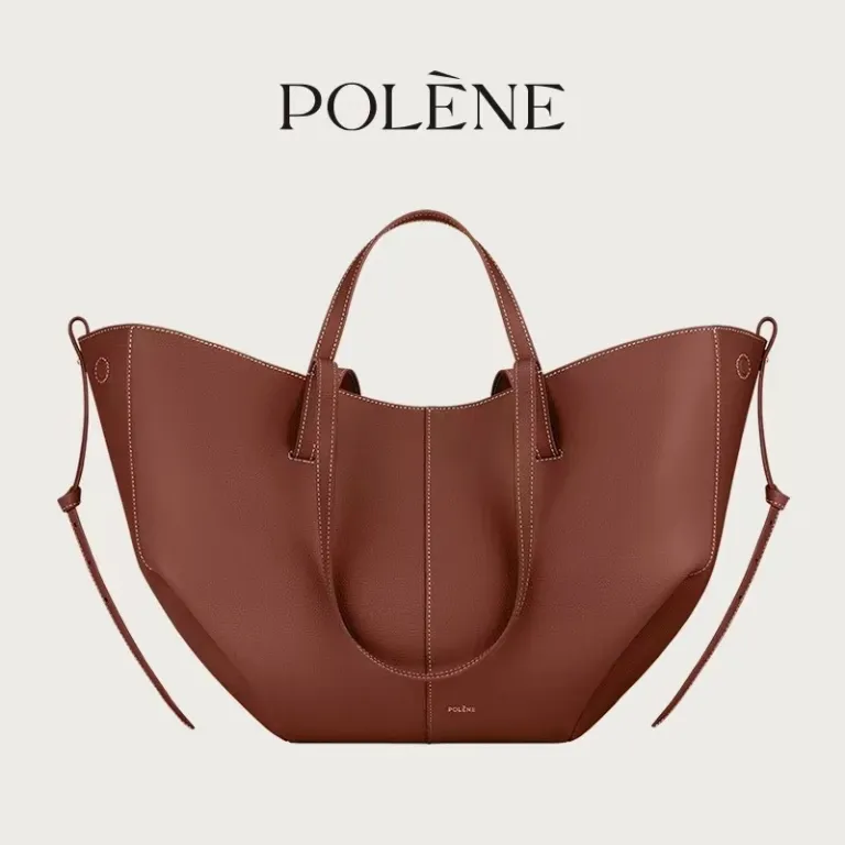 کیف توت کراس‌بوردر مدل بال‌دار polene مدل جدید Cyme کیف دوشی چرم گاوی کیف دستی گنجایش بالا