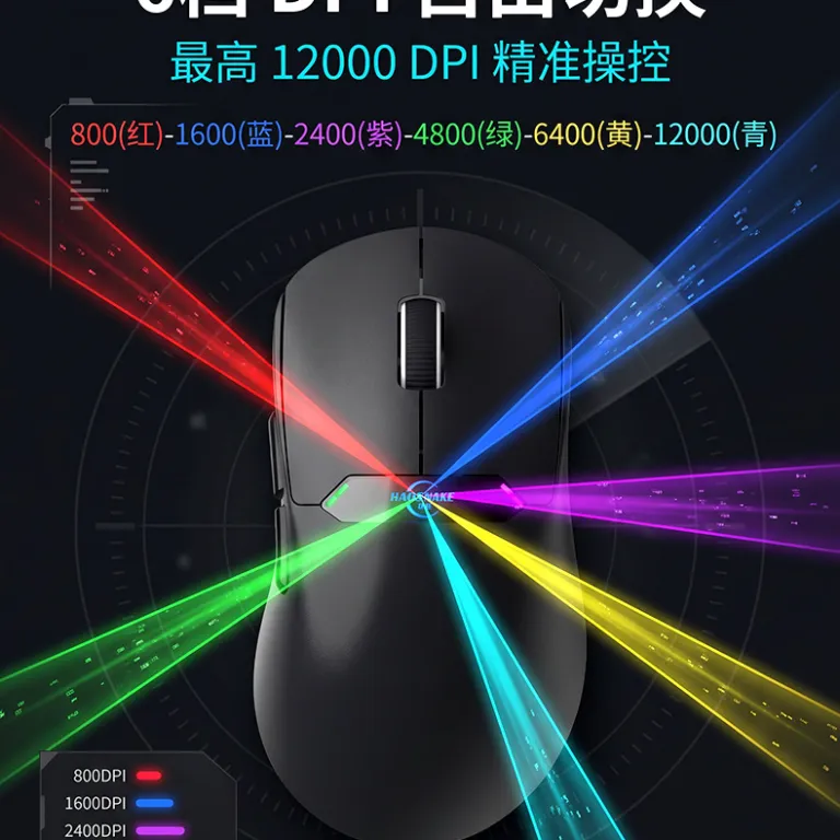 ماوس گیمینگ PAW3311 تراشه سهمُد سبک بی‌سیم صدادار ماوس RGB پایه شارژ مغناطیسی W001