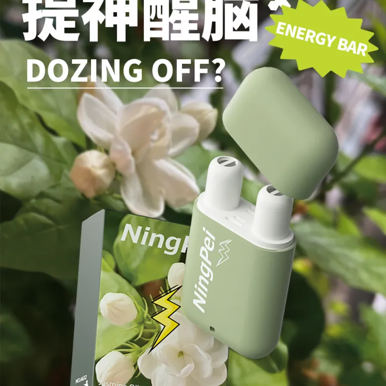 استنشاق بینی دو سوراخه NING با مهره غلتان، چوب انرژی نعناع با روغن گیاهی برای رفع خواب‌آلودگی و افزایش هوشیاری، مناسب رانندگی