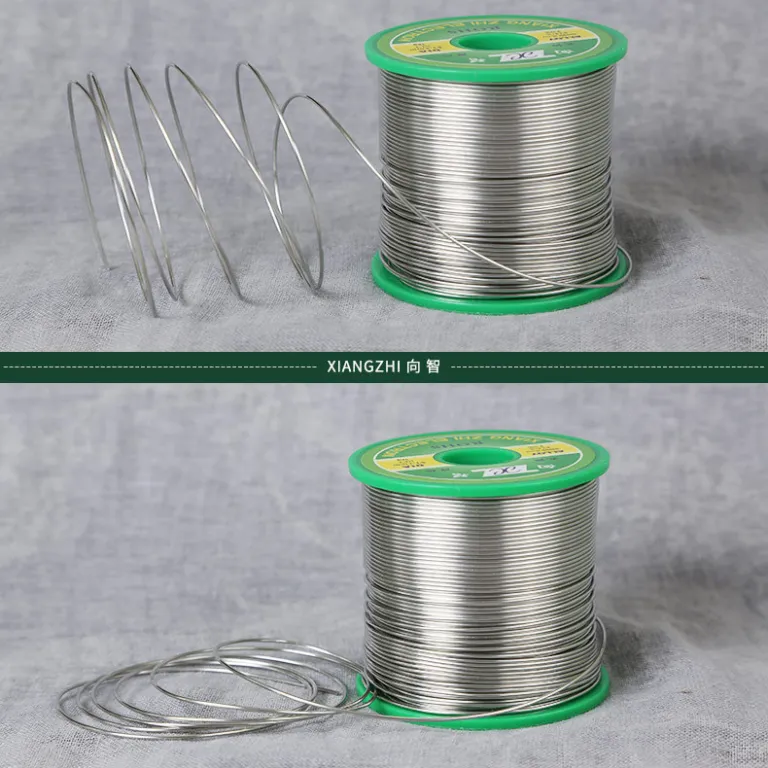 0.8mm سیم لحیم بدون سرب با کیفیت، سیم لحیم‌کاری سازگار با محیط زیست، تولیدکننده SN99.30.7CU سیم قلع خالص با مغزی رزین