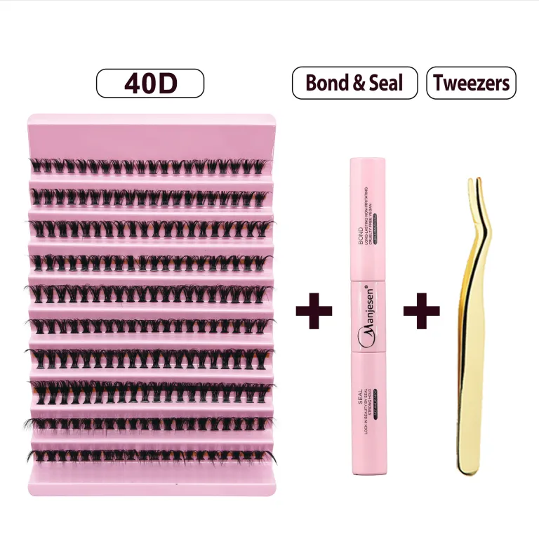 ست مژه مصنوعی اکستنشن 30D40D سینی ده ردیفه پلکانی عمده مژه نرم