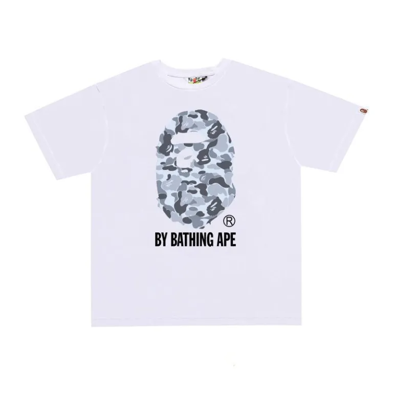 تی‌شرت BAPE تابستانی طرح سر میمون استتاری مردانه و زنانه استایل ژاپنی موجودی عمده