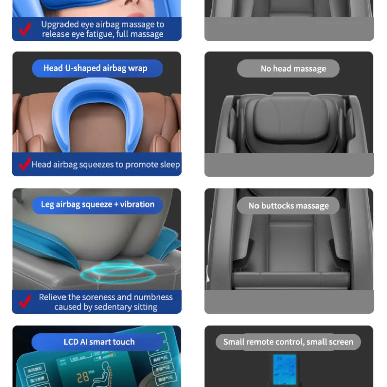 مبل ماساژور لوکس تمام‌بدن کپسول فضایی عمده از کارخانه با OEM و ماساژ تمام‌اتوماتیک MassageChair